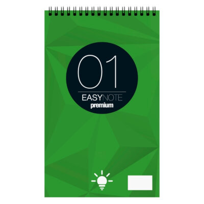 Easy Notes Μπλοκ Σπιράλ Αρίγωτο No1 60gsm 8x13cm
