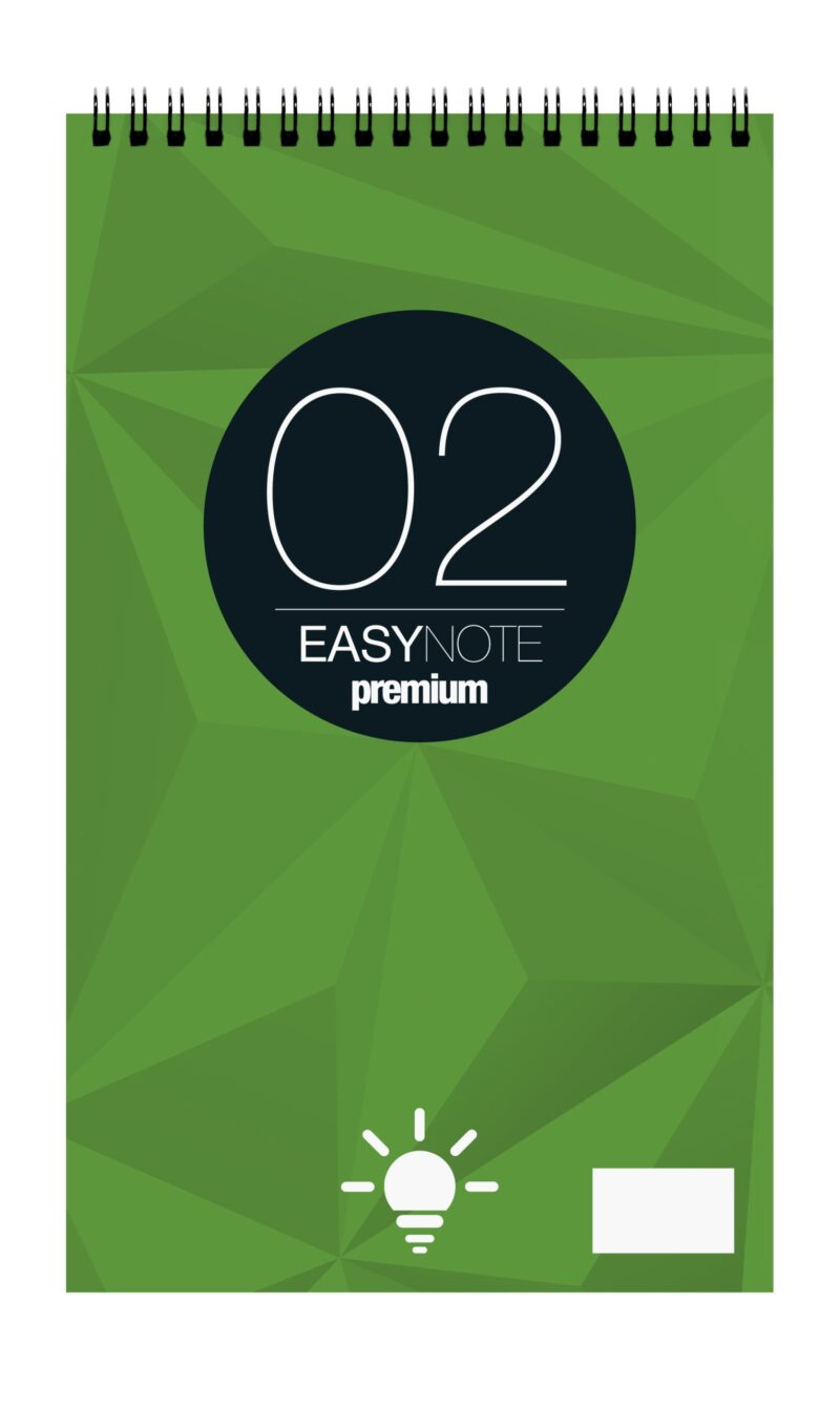 Easy Notes Μπλοκ Σπιράλ Αρίγωτο No2 60gsm 9x15cm