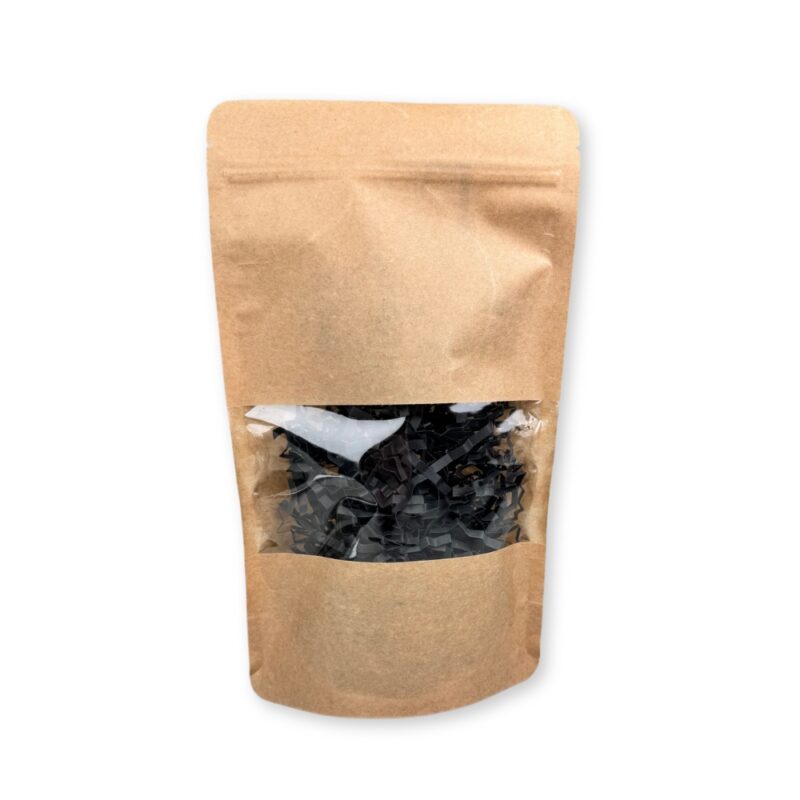 18x28x8cm Σακουλάκι Τροφίμων Kraft Doypack Ziplock με Παράθυρο