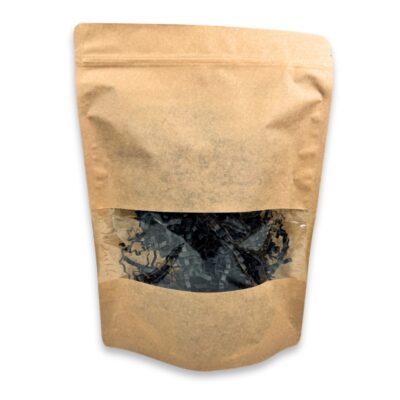 25x34x10cm Σακουλάκι Χάρτινο Τροφίμων Kraft Doypack με Παράθυρο 1500gr