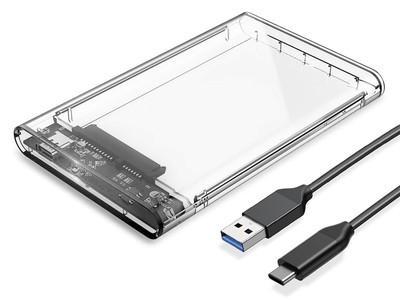 ORICO θήκη για 2.5" SATA HDD/SSD 2139C3, 5Gbps, διάφανη
