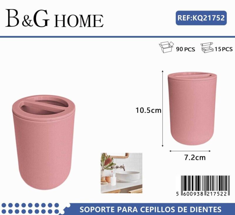 Θήκη οδοντόβουρτσας πλαστική - Pink - 21752