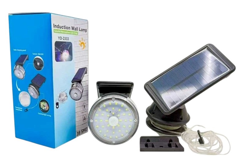 Ηλιακός προβολέας LED με γιρλάντα φωτισμού RGB & αισθητήρα κίνησης - FA-2333 - 302333