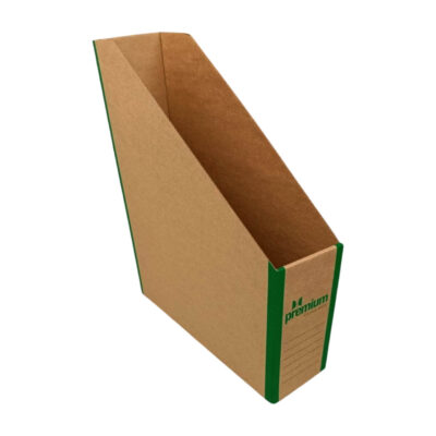 Χάρτινο Οντουλέ Κουτί Εγγράφων Κοφτό 25x33x8cm Πράσινη Ράχη