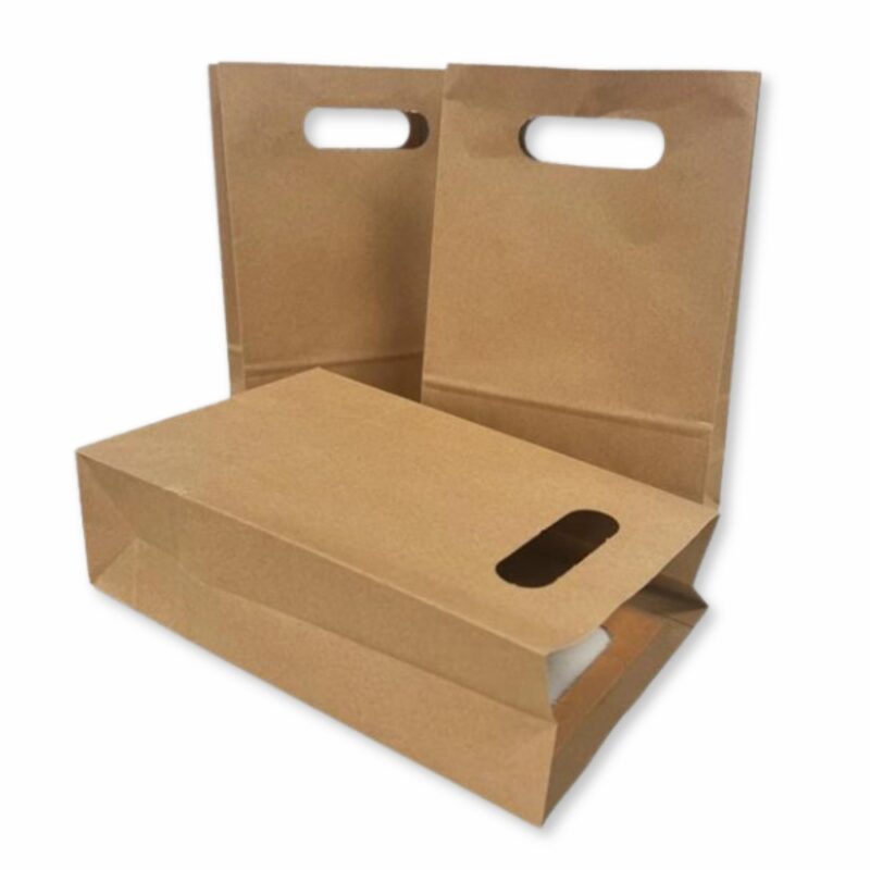 Τσάντα Kraft Χάρτινη με Χερούλι Χούφτα 22x11x28cm