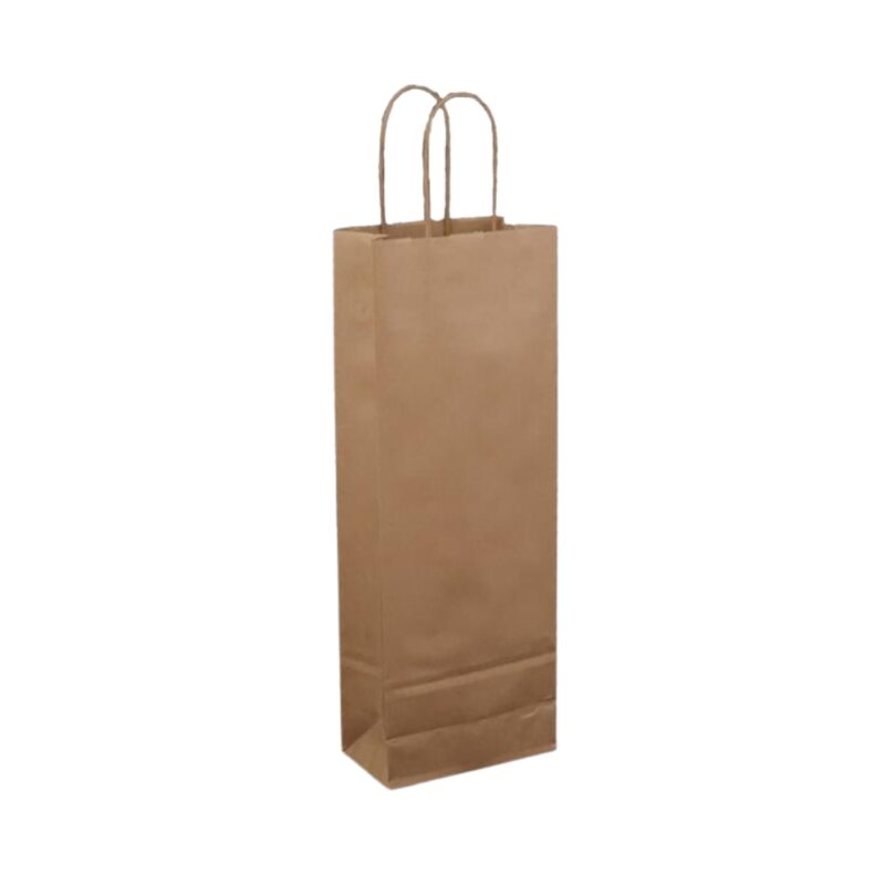 14x8x39cm Χάρτινη Τσάντα Φιάλης Ποτού