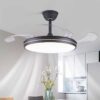 Ανεμιστήρας οροφής & φωτιστικό - DS-8989 - 2*48W - 431606 - Black