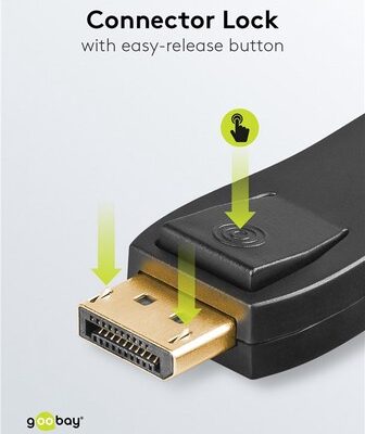 GOOBAY αντάπτορας DisplayPort σε HDMI 51719, 1920x1200p, μαύρος