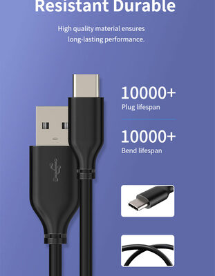 CABLETIME καλώδιο USB-C σε USB U323A, 3A, 480Mbps, 1m, μαύρο