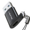 CABLETIME αντάπτορας USB-C σε USB CT-AMCF, 2.1A, 5Gbps, μαύρος