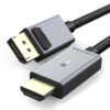 CABLETIME καλώδιο DisplayPort σε HDMI CT-P02G4K, 4K, 1.8m, μαύρο