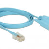 DELOCK Καλώδιο Serial RS-232 DB9 female σε RJ45 male, 1m, μπλε