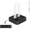 DELOCK docking station για M.2 SATA SSD 64178, 2 θέσεων, 6Gbps, clone function, μαύρο