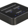 DELOCK docking station για M.2 SATA SSD 64178, 2 θέσεων, 6Gbps, clone function, μαύρο