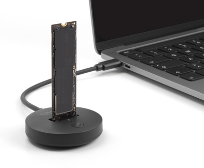 DELOCK docking station για M.2 NVMe/SATA SSD 64254, 10Gbps, μαύρο