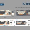 Σετ ενσύρματο πληκτρολόγιο & ποντίκι - A1019 - 656553 - Black