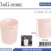 Κάδος απορριμμάτων μπάνιου πλαστικός - Light Pink - 21647
