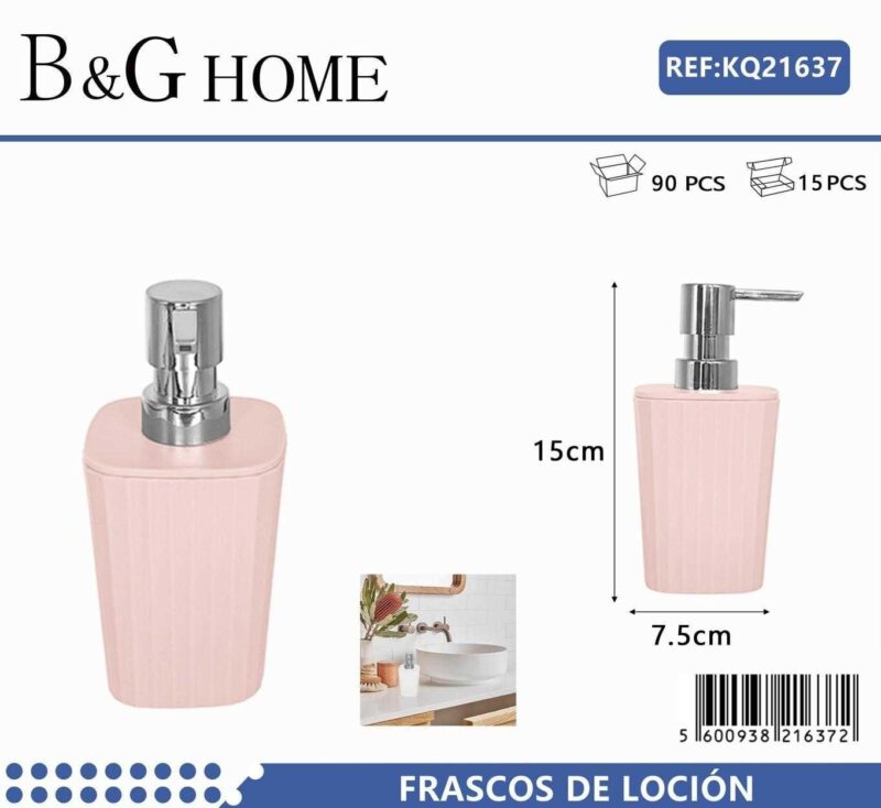 Θήκη κρεμοσάπουνου Dispenser πλαστική - Light Pink - 21637