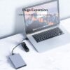 ORICO USB hub TWU32-4A, 4x θυρών, USB 3.0, 5Gbps, USB σύνδεση, μαύρο