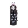 Παιδικό παγούρι-θερμός Panda με καλαμάκι - 500ml - 722344 - Black