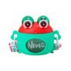 Φορητό παγούρι πλαστικό - Βατραχάκι - 600ml - 722467 - Green/Red