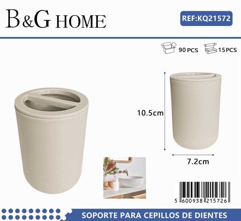 Θήκη οδοντόβουρτσας πλαστική - Beige - 21572
