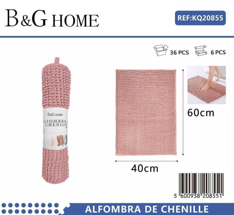 Πατάκι μπάνιου - M0826 - 40x60cm - Pink - 20855