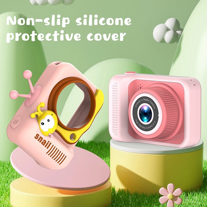 Παιδική ψηφιακή κάμερα - Q2 - Snail - 810651 - Pink
