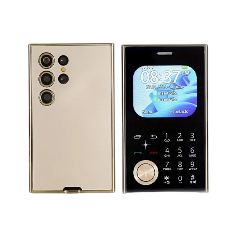 Κινητό τηλέφωνο - V8 - Dual Sim - 812143 - Gold - Ελληνικό μενού