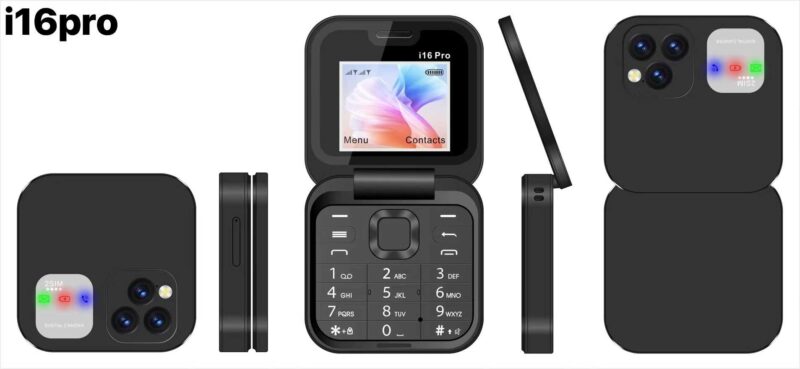 Κινητό τηλέφωνο - i16 Pro - Dual Sim - 812174 - Black