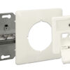 DELOCK Modular Wall Outlet Δικτύου, Cat.6A, 2x LSA, 2 Port