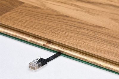 GOOBAY καλώδιο δικτύου 95385, CAT 6 U/UTP, flat, copper, 20m, μαύρο
