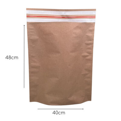 40x48cm Kraft Σακούλα Courier με Διπλό Αυτοκόλλητο