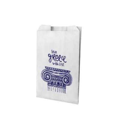 Greece Χαρτοσακούλα Λευκή 9x16cm 1kg (350τμχ)