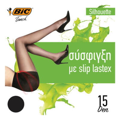 BIC ΚΑΛΣΟΝ SILHOUETTE 15DEN (XLARGE) - (ΜΑΥΡΟ)