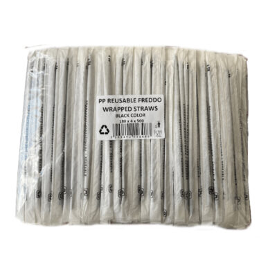 ΕΠΑΝΑΧΡΗΣ/ΝΟ ΚΑΛΑΜΑΚΙ ΝΤΥΜΕΝΟ FREDDO 18cm - (ΜΑΥΡΟ) (500τεμ.)