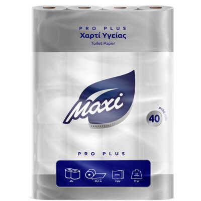 MAXI ΧΑΡΤΙ ΥΓΕΙΑΣ 2φυλλο 77gr. - (40 ΡΟΛΑ) (3010007)