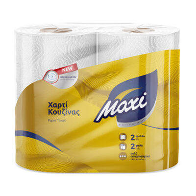 MAXI ΧΑΡΤΙ ΚΟΥΖΙΝΑΣ 2φυλλο 60Φ (2 ΡΟΛΑ) (3100016)