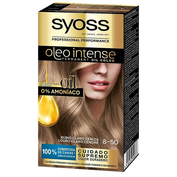 SYOSS ΒΑΦΗ ΜΑΛΛΙΩΝ OLEO - (Ν8-50) (ΞΑΝΘΟ ΑΝΟΙΧΤΟ ΣΑΝΤΡΕ)