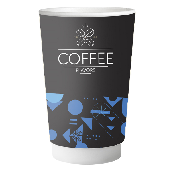 ΠΟΤΗΡΙ ΧΑΡΤΙΝΟ PREMIUM COFFEE FLAVORS (DOUBLE WALL) (16oz) - (20τεμ.)