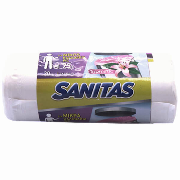 SANITAS ΣΑΚΟΥΛΑ ΑΠΟΡ/ΤΩΝ ΑΡΩΜ. ΜΙΚΡΗ (46x56cm) (30τεμ.)