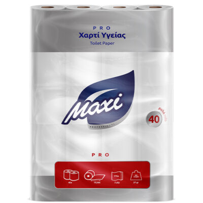 MAXI ΧΑΡΤΙ ΥΓΕΙΑΣ 2φυλλο 57gr. - (40 ΡΟΛΑ) (DECO) (3010011)
