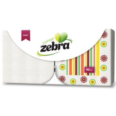 ZEBRA ΧΑΡΤΟΠΕΤΣΕΤΑ (33x33cm) -  (90τεμ.) (MIXED)
