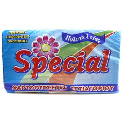 ΚΡΙΝΟΣ ΧΑΡΤΟΠΕΤΣΕΤΑ SPECIAL 1Φ (24x24cm) - (500τεμ) (ΜΑΥΡΗ)