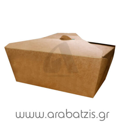 KRAFT DELIVERY BOX No 8 - (50τεμ.) - (17x14x6.5cm)