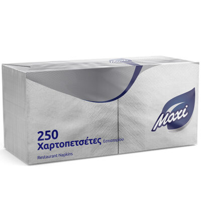 MAXI ΧΑΡΤΟΠΕΤΣΕΤΑ ΕΣΤΙΑΤΟΡΙΟΥ (23x24cm) - (250τεμ.) (ΛΕΥΚΗ) (3206000)