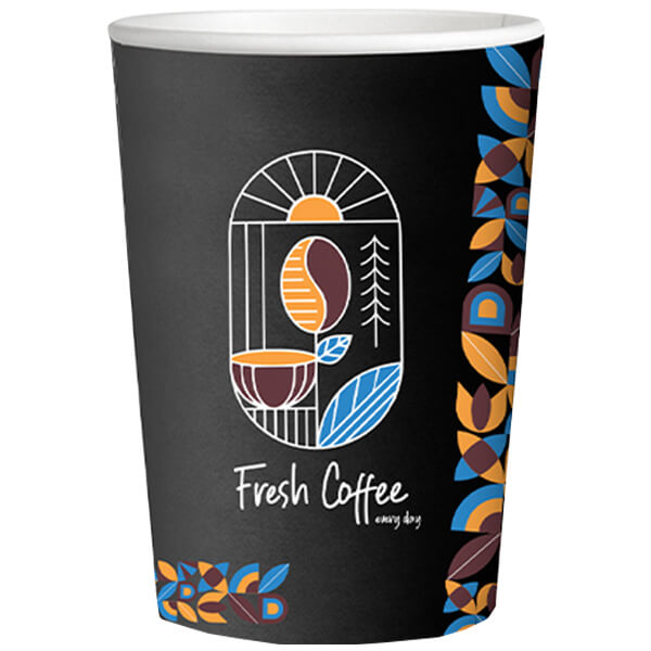 ΠΟΤΗΡΙ ΧΑΡΤΙΝΟ FRESH COFFEE (SINGLE WALL) (12οz) - (50τεμ.)