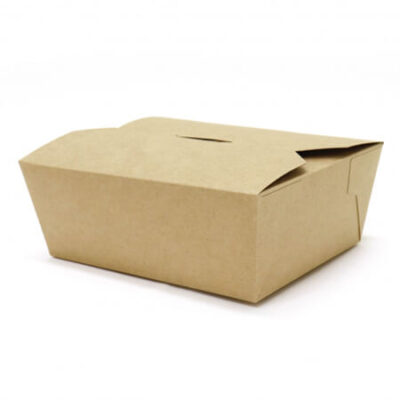 KRAFT DELIVERY BOX No 7 - (50τεμ.) - (18x14x6.5cm) - (15x12x6.5cm) - (1400ml)- (46oz)