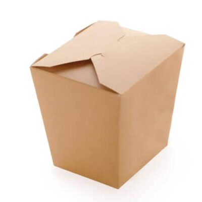 KRAFT NOODLE BOX (ΤΕΤΡΑΓΩΝΟ) (26oz) - (50τεμ.) (10,5x10,7x9,3cm)