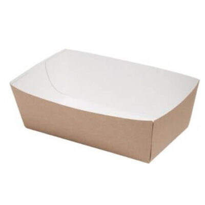 KRAFT ΣΚΑΦΑΚΙ ΦΑΓΗΤΟΥ 17oz (350ml) (100τεμ.) - (12x17x4cm) (7x10.5x4cm)